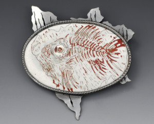 Hall- Fossil Fish Brooch