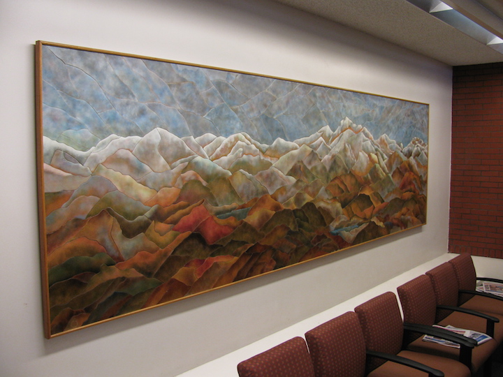 large mural at Sutter Health that has since been moved